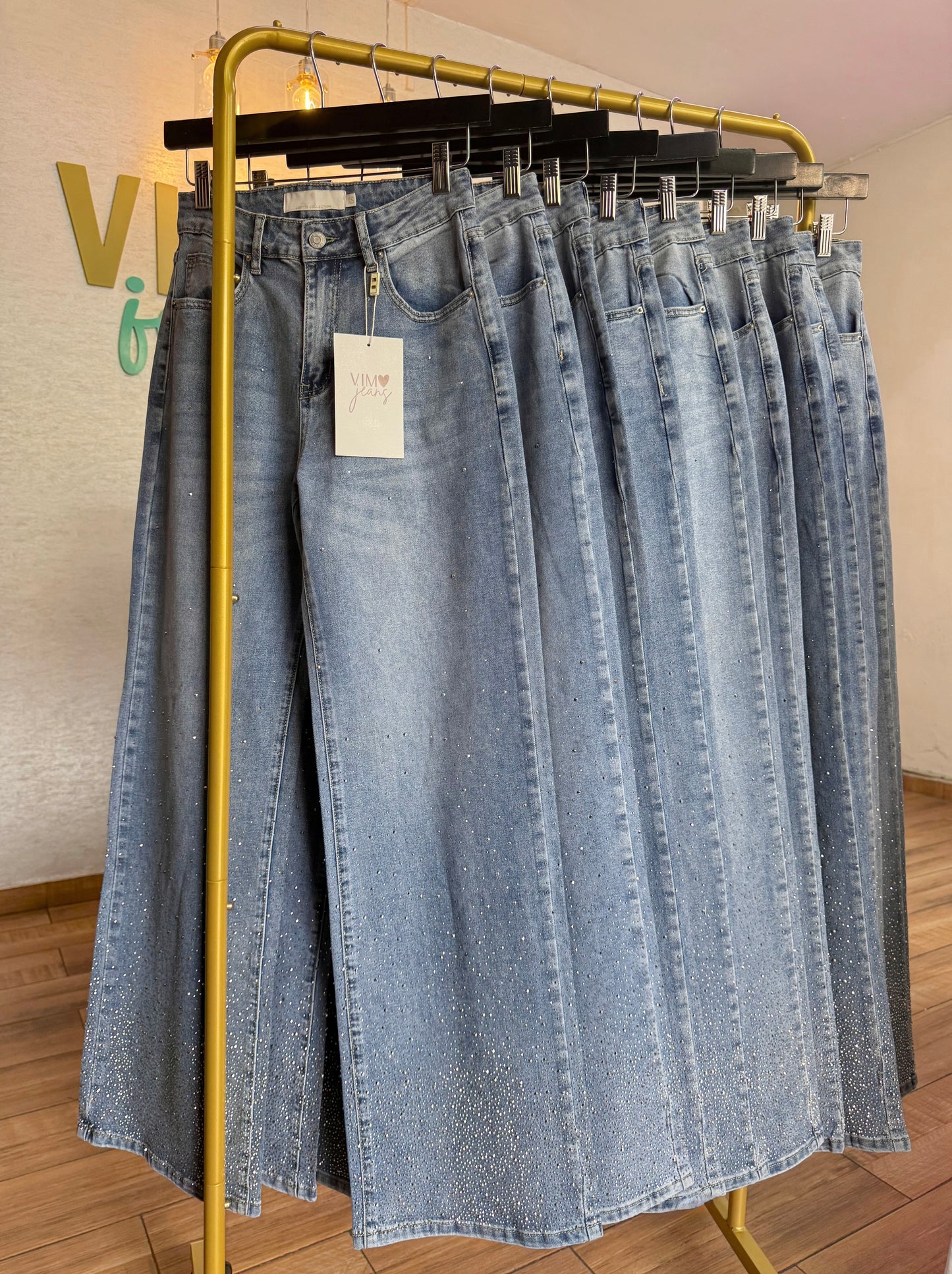WIDE LEG BRILLOS ABAJO LC