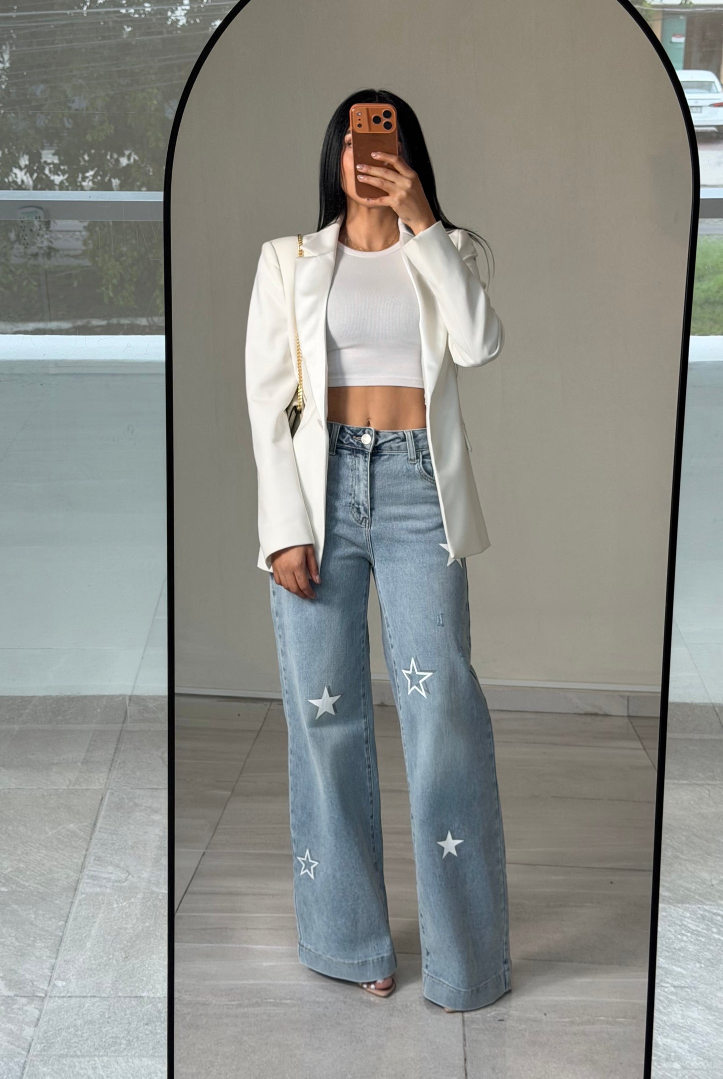 WIDE LEG ESTRELLAS BLANCAS