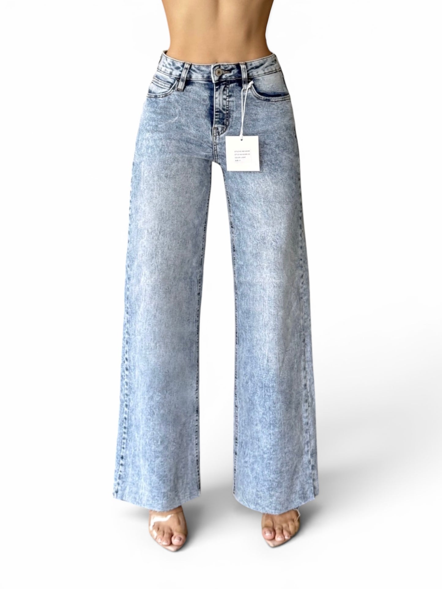 WIDE LEG LIGHT LAVADO i&m