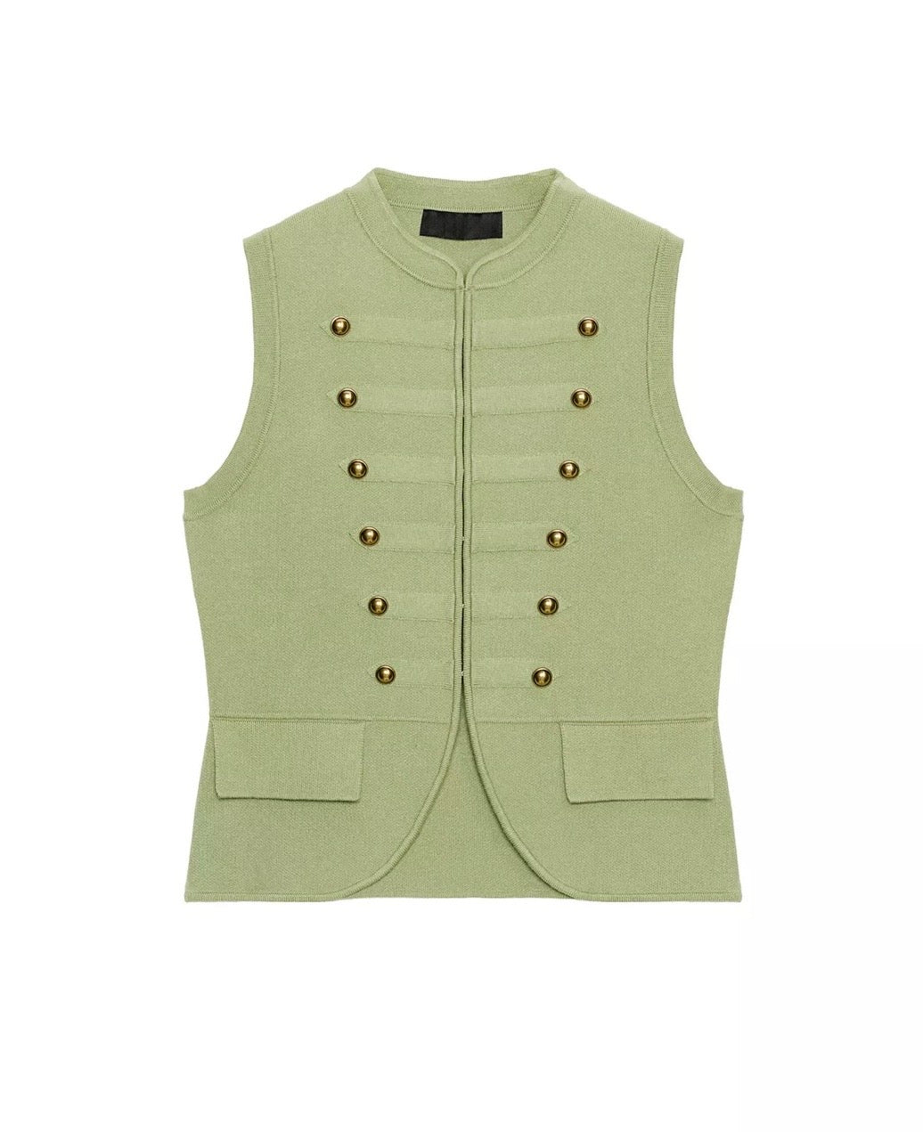 TOP CHALECO VERDE