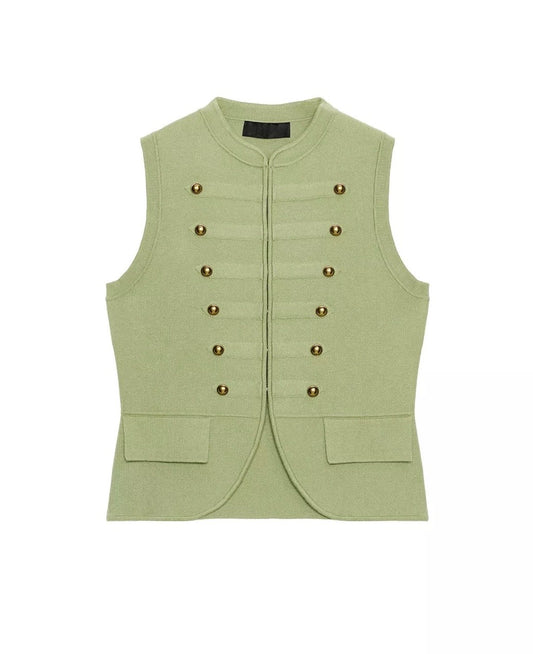 TOP CHALECO VERDE