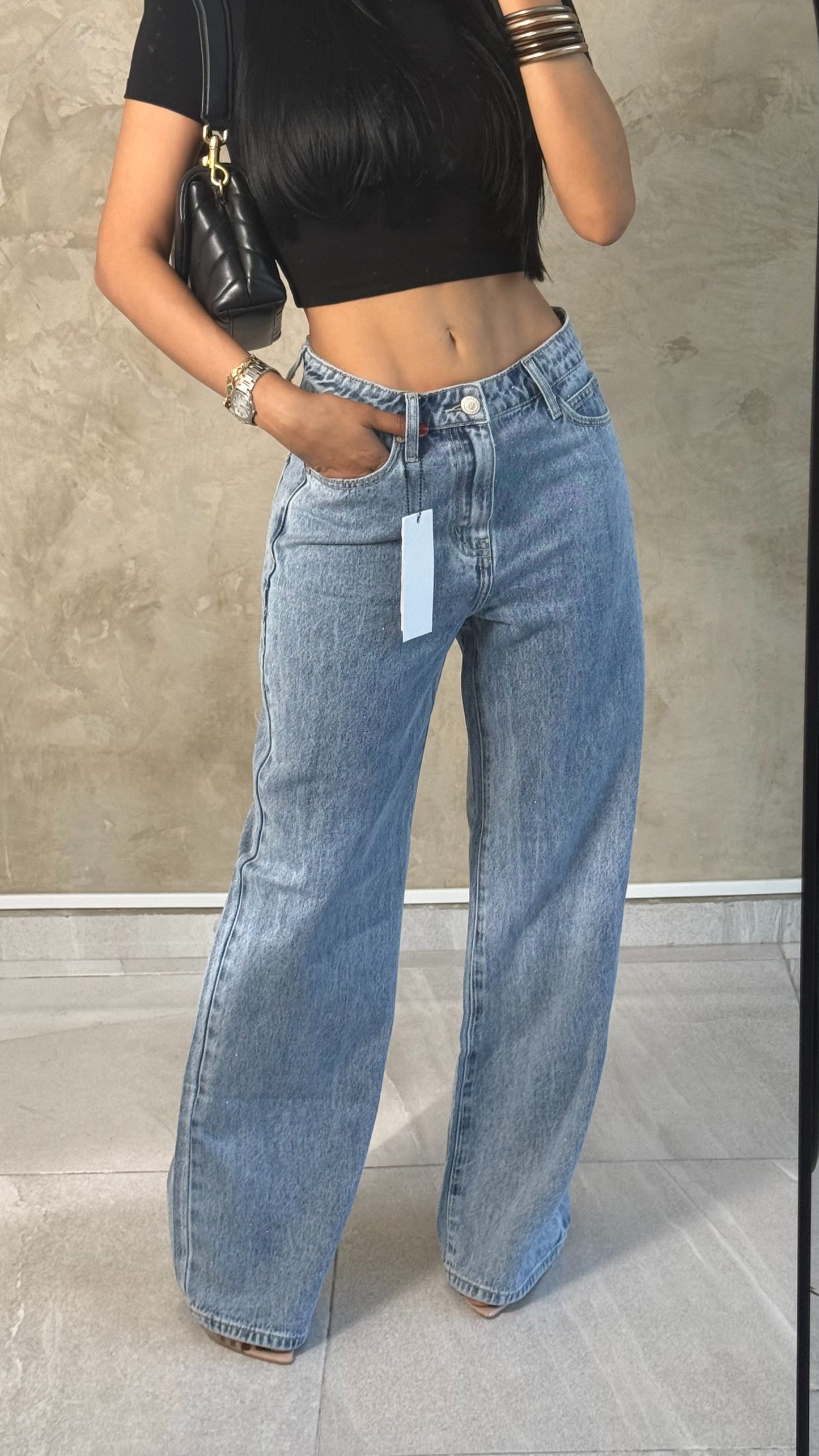 BAGGY LOW RISE B BRILLO