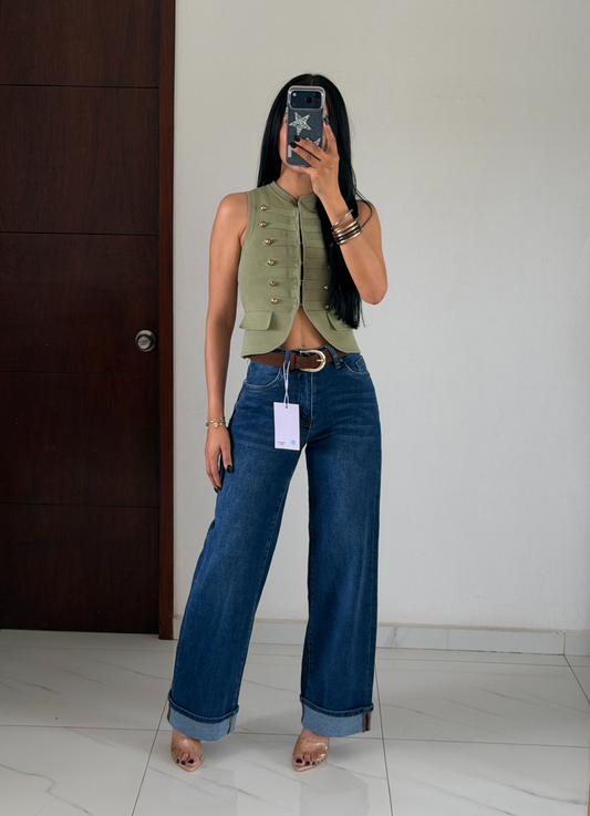 WIDE LEG DARK PRETINA