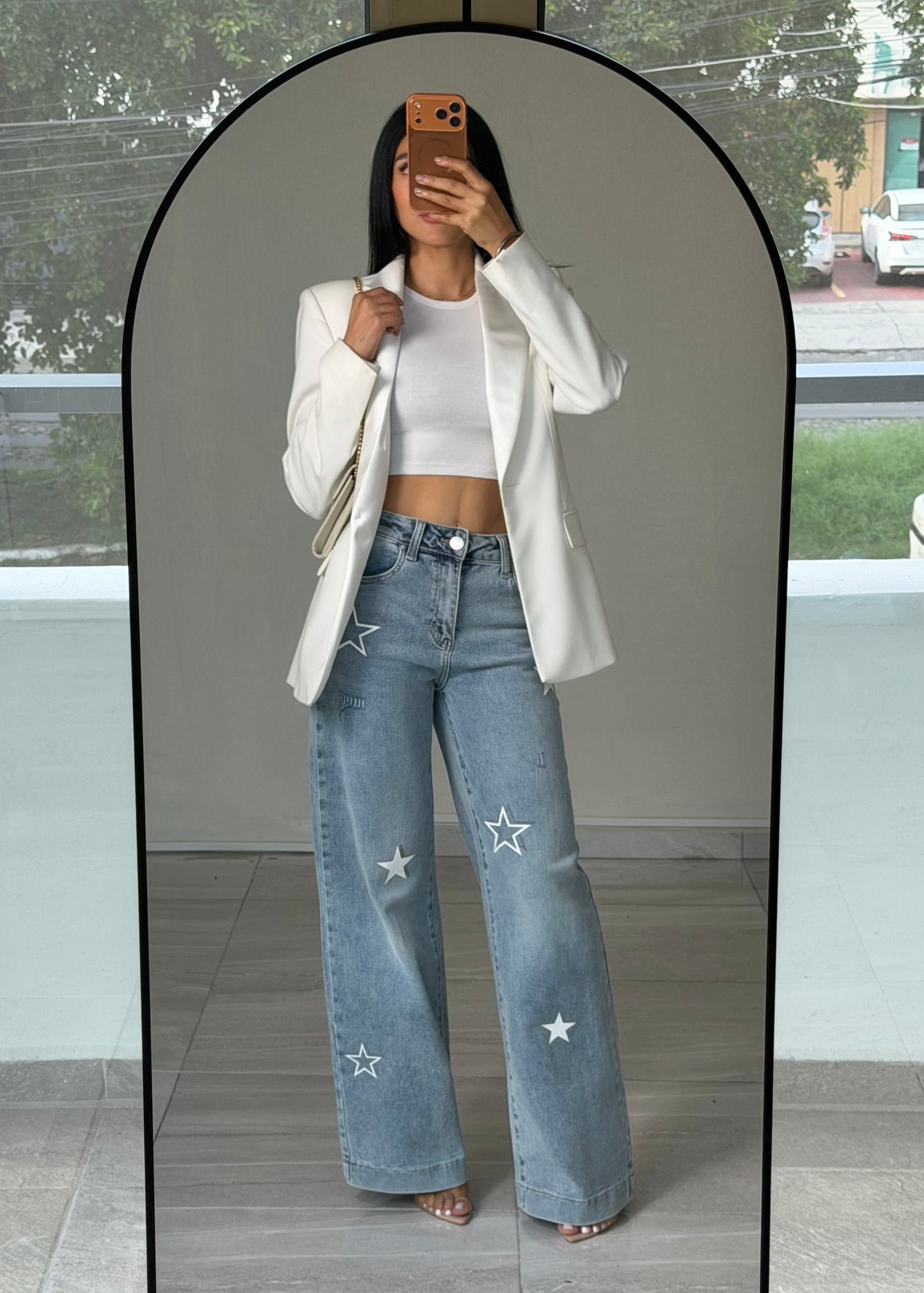 WIDE LEG ESTRELLAS BLANCAS