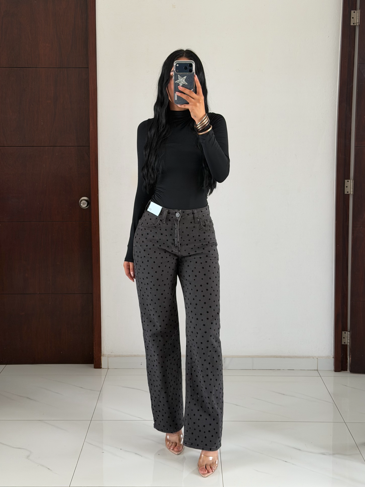 WIDE LEG ESTRELLAS GRIS