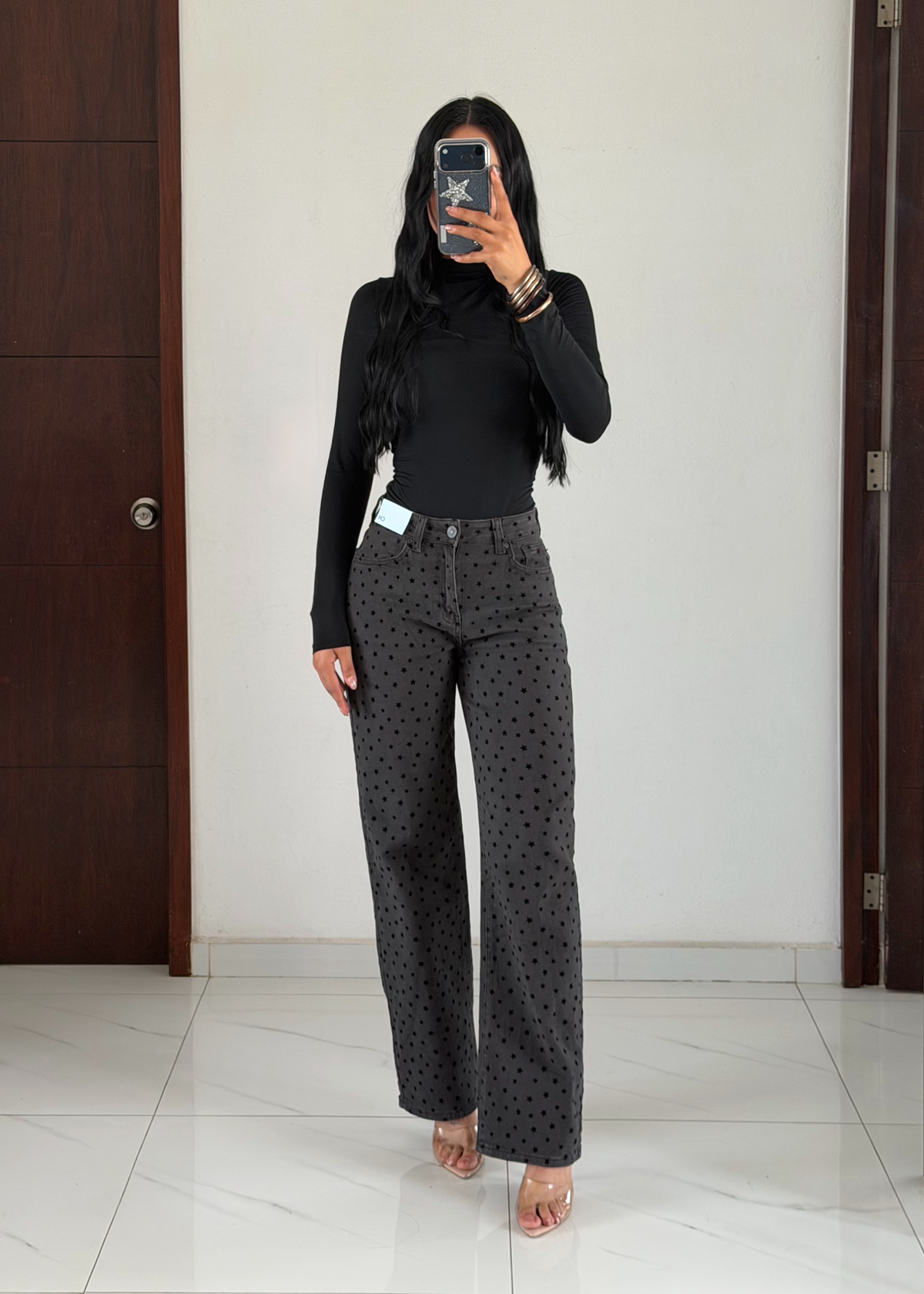 WIDE LEG ESTRELLAS GRIS