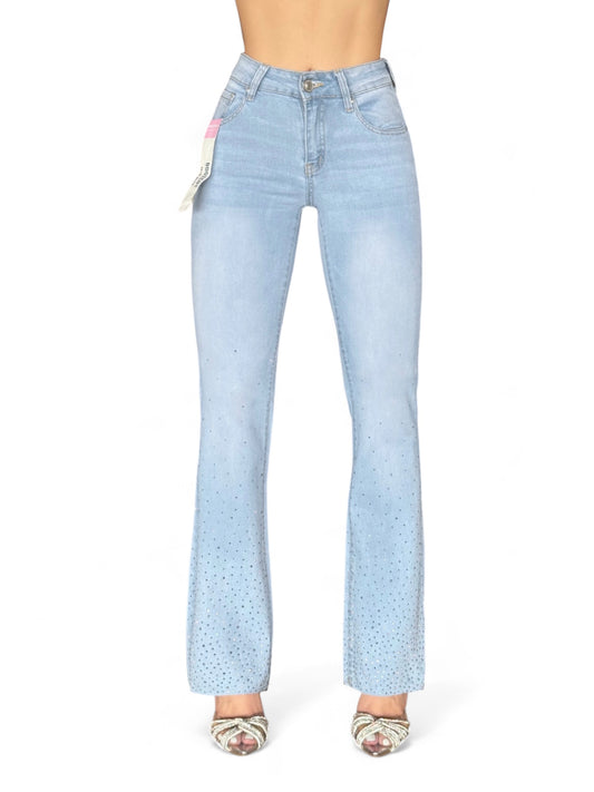 FLARE JEANS BRILLOS LIGHT