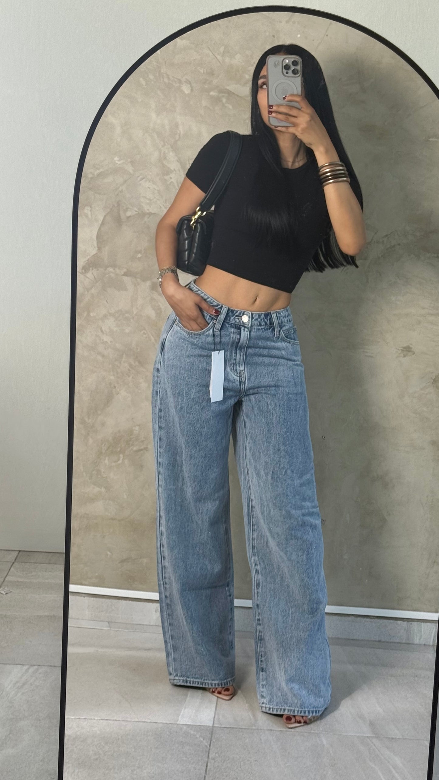 BAGGY LOW RISE B BRILLO