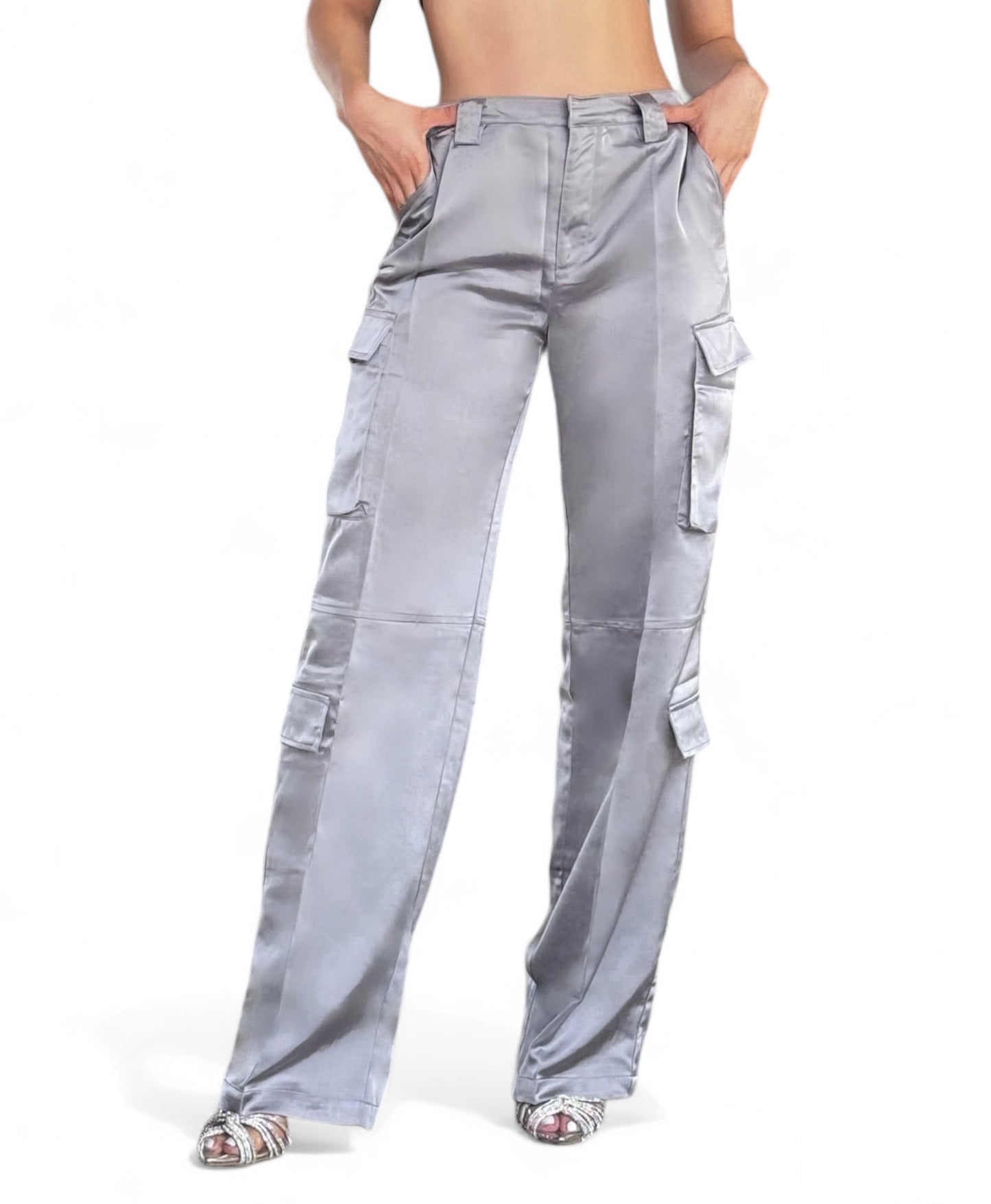 CARGO SATIN GRIS PLATA