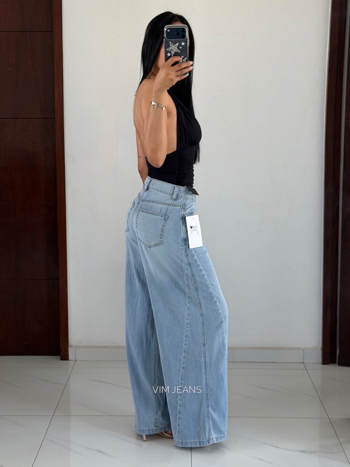 PALAZZO LIGHT DENIM TENCEL