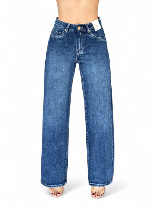 WIDE LEG STRECH BACK DARK