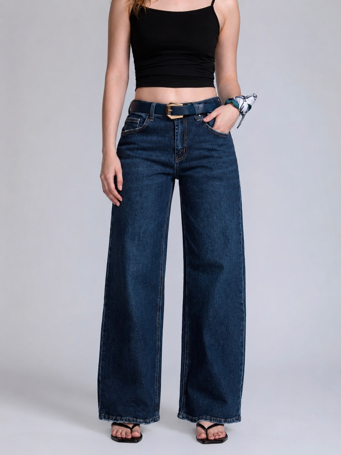 WIDE LEG CINTO DARK