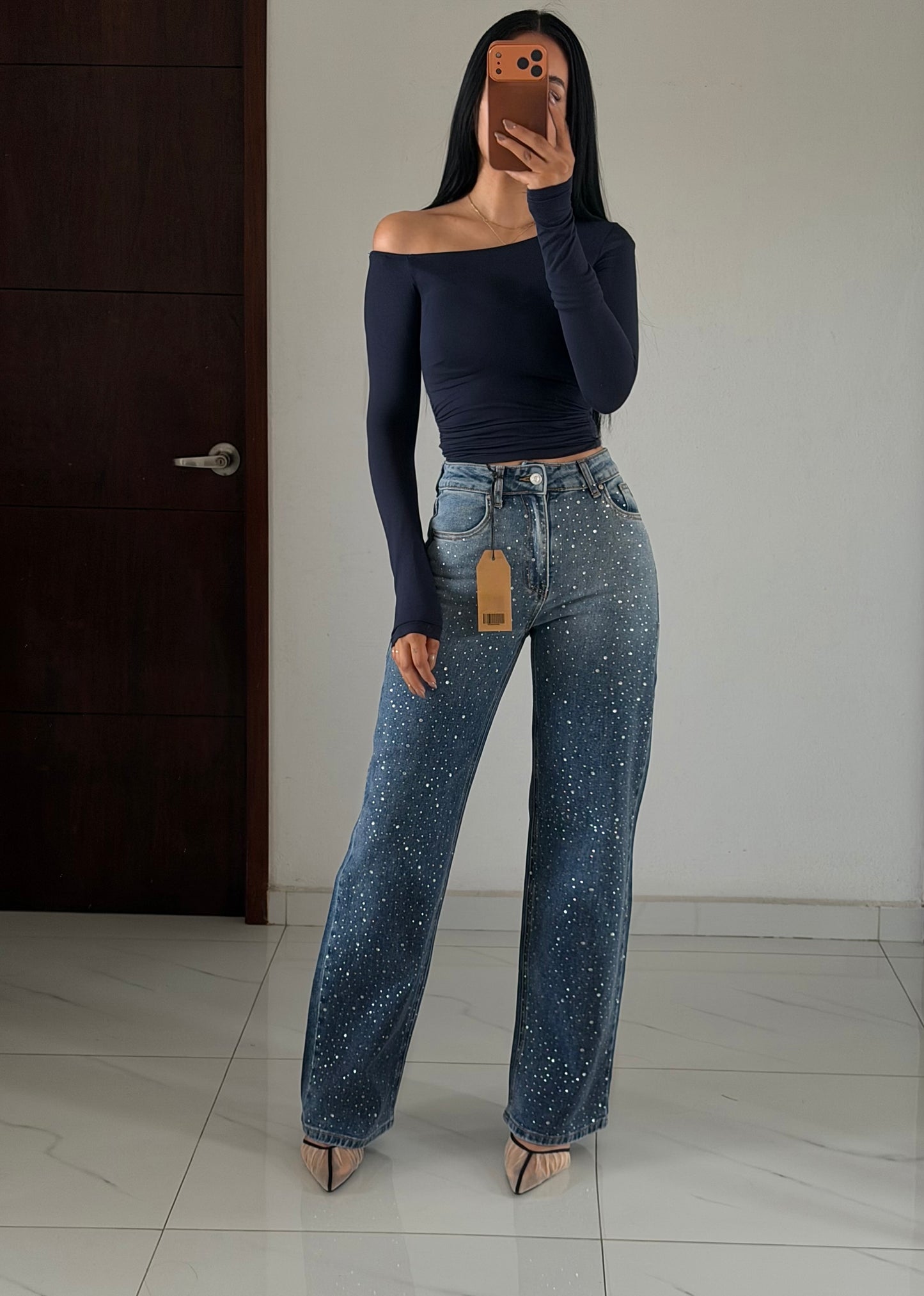 WIDE LEG BRILLOS DECOLORADO