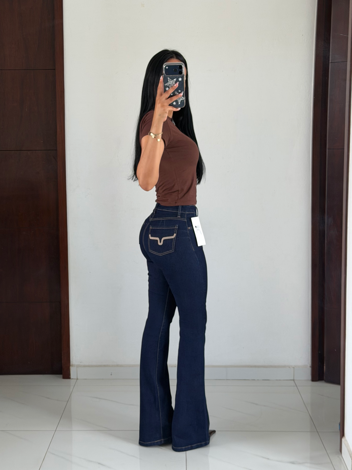 BOOTCUT VIM BORDADO BULL DARK