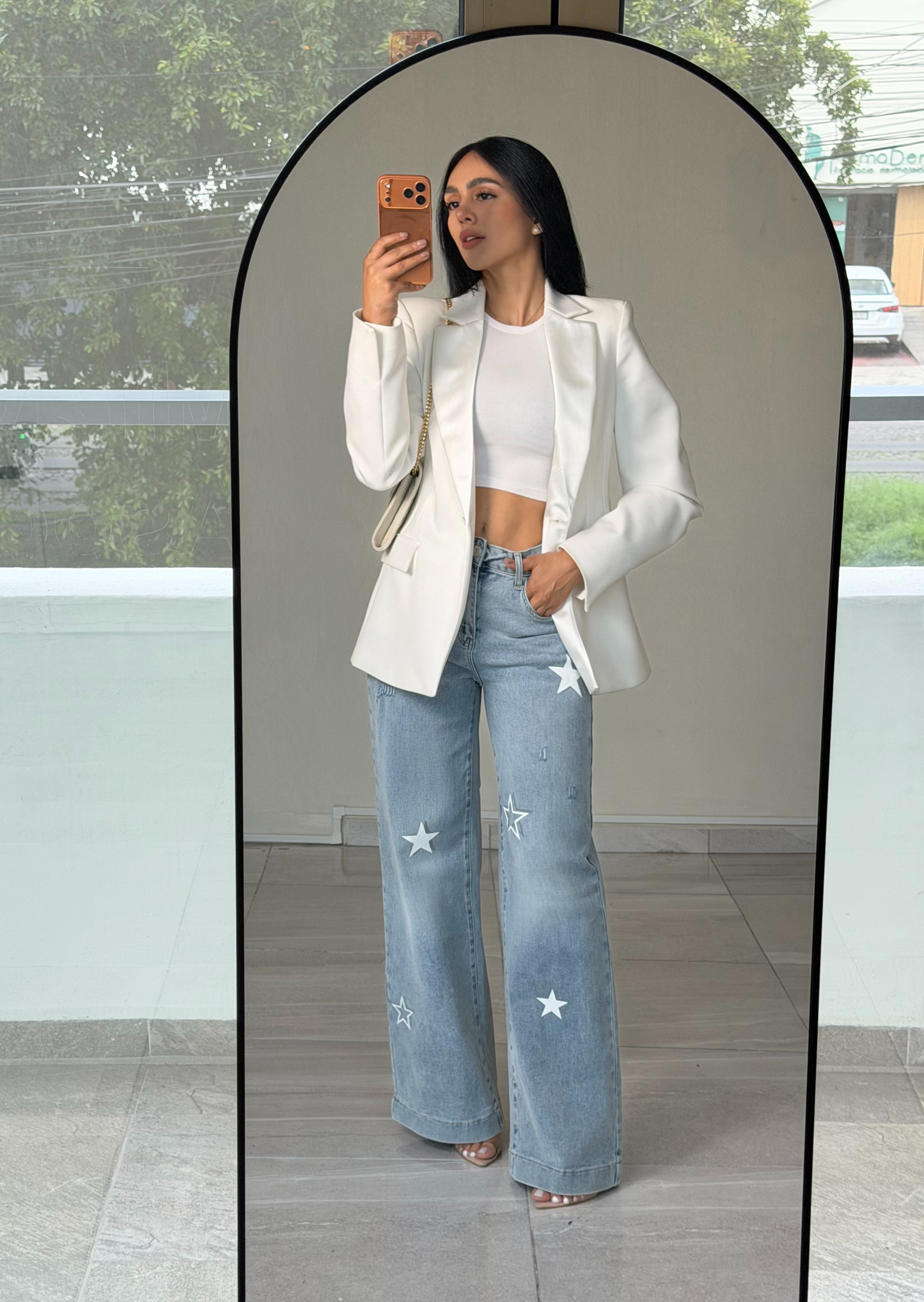 WIDE LEG ESTRELLAS BLANCAS