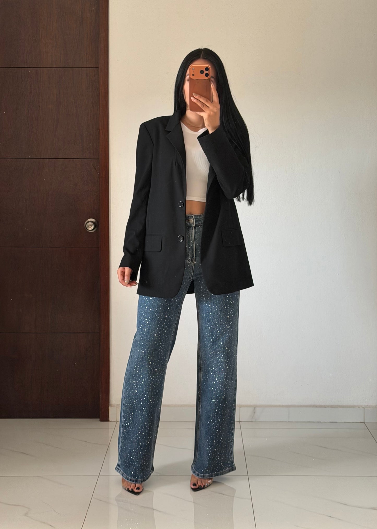 WIDE LEG BRILLOS DECOLORADO