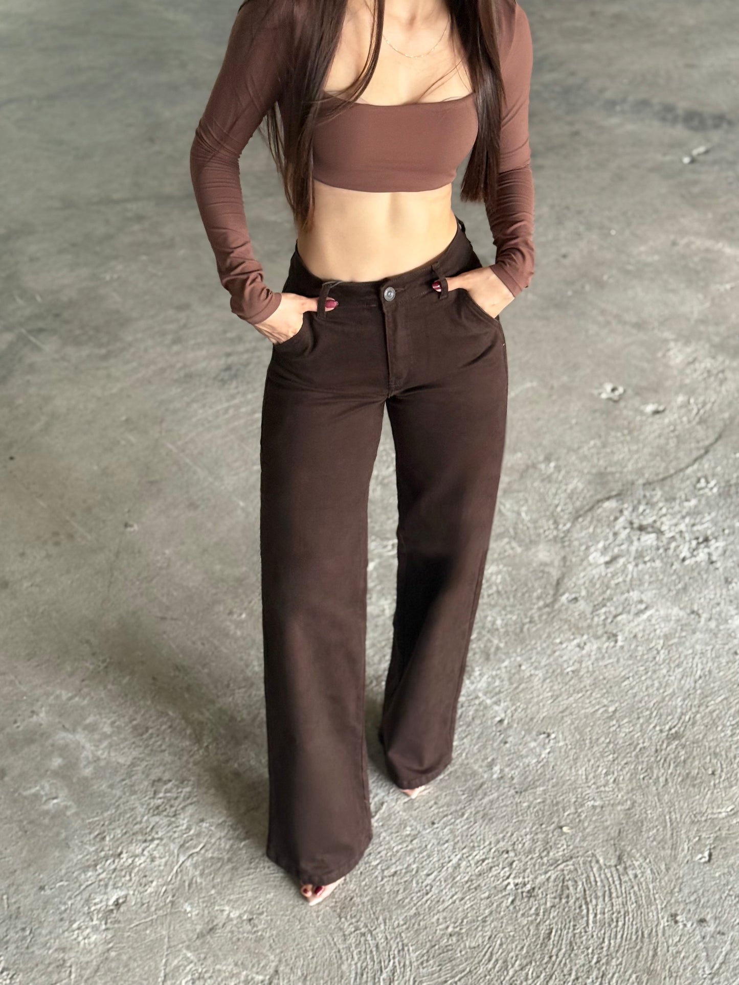 WIDE LEG CHOCOLATE ja
